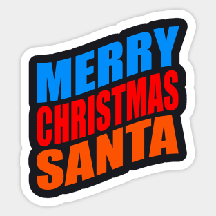 Merry Christmas Santa Sticker